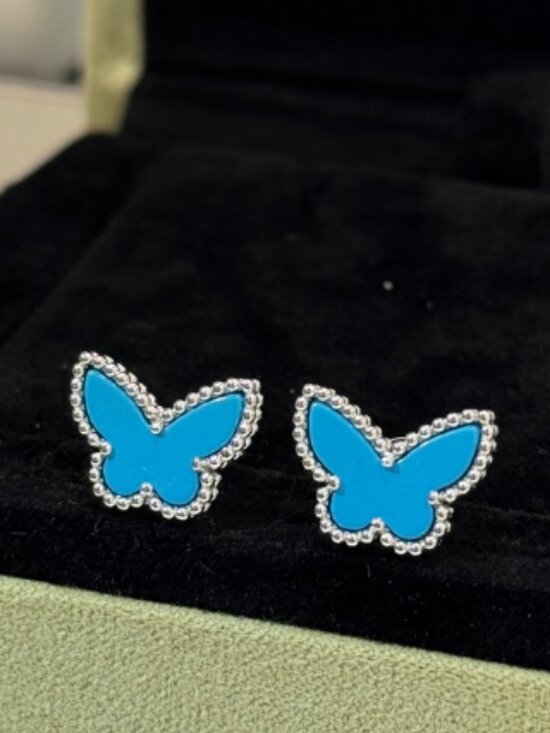 Van Cleef & Arpels Jewelry - Van Cleef & Arpels Blue Butterfly Earrings